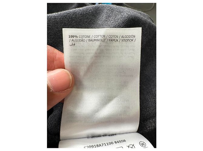 Polo Moncler Maglia com patch de logo em algodão cinza - vista 6