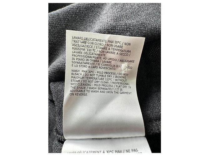 Polo Moncler Maglia com patch de logo em algodão cinza - vista 8