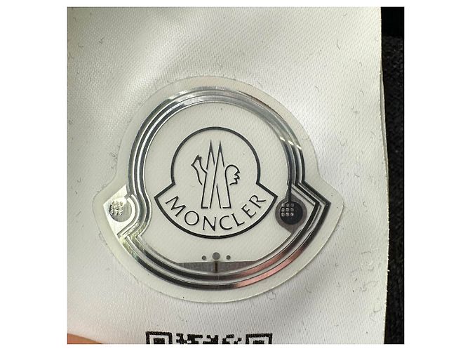 Polo Moncler Maglia com patch de logo em algodão cinza - vista 9