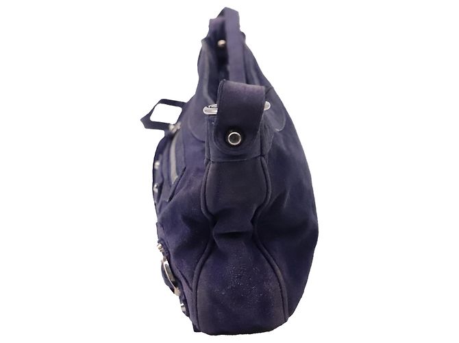 Everyday Borsa a tracolla Balenciaga Motocross Hip in camoscio viola Porpora - vista 3