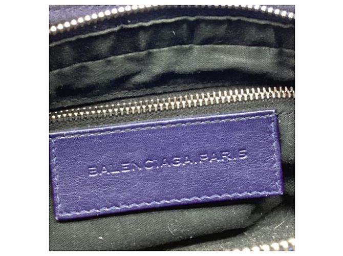 Everyday Borsa a tracolla Balenciaga Motocross Hip in camoscio viola Porpora - vista 9