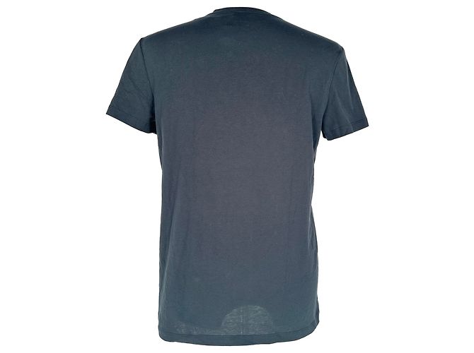 T-shirt Balmain in cotone nero con logo flockato - vista 3