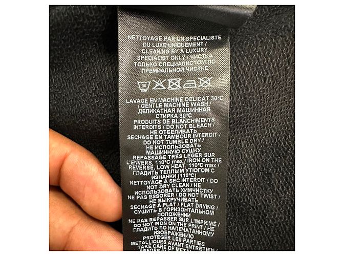 Balmain Hoodie mit Logo-Print aus schwarzer Baumwolle - Ansicht 14