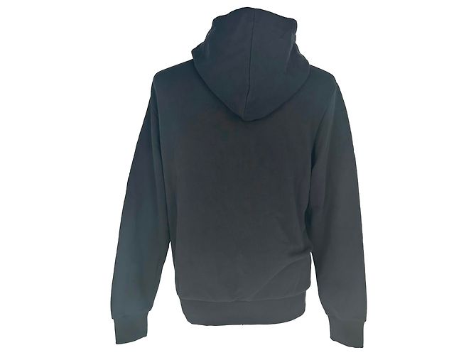 Balmain Hoodie mit Logo-Print aus schwarzer Baumwolle - Ansicht 3