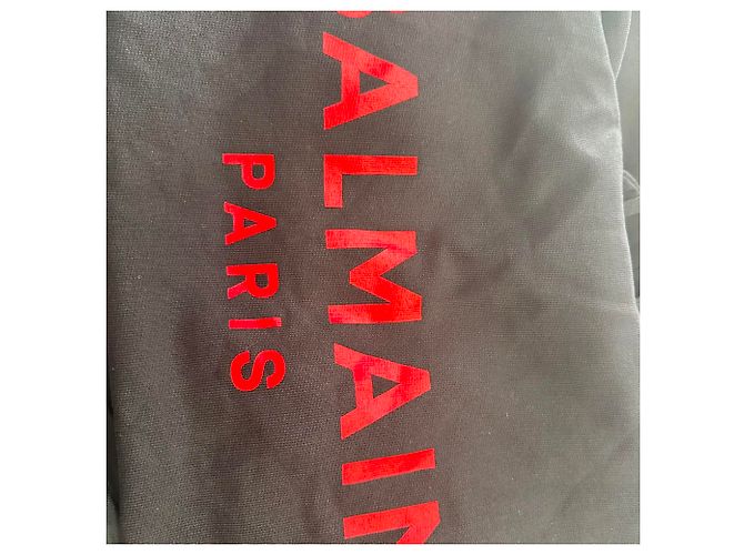 Balmain Hoodie mit Logo-Print aus schwarzer Baumwolle - Ansicht 4
