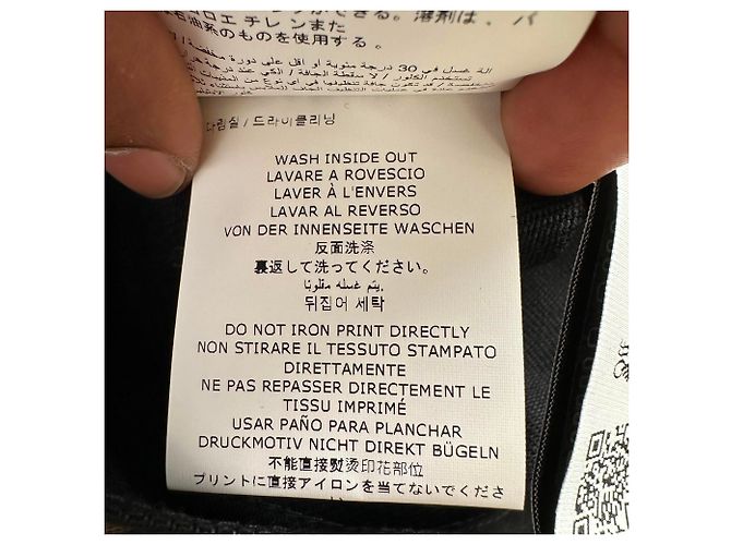 Off White Jeans skinny Off-White Diag-Striped in cotone nero - vista 4