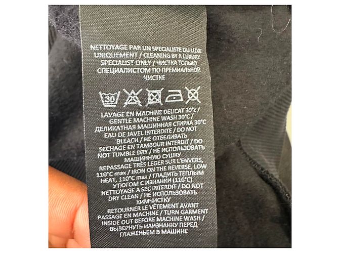 Balmain Hoodie mit besticktem Logo aus schwarzer Baumwolle - Ansicht 14