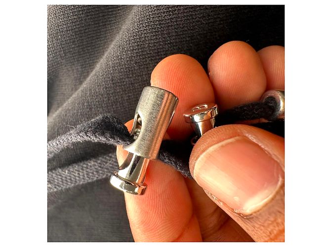 Balmain Hoodie mit besticktem Logo aus schwarzer Baumwolle - Ansicht 5
