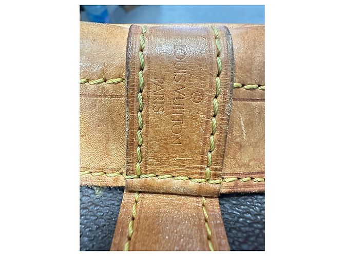 Borsa a secchiello Louis Vuitton Large Noe Monogram in tela rivestita marrone Stampa python - vista 10