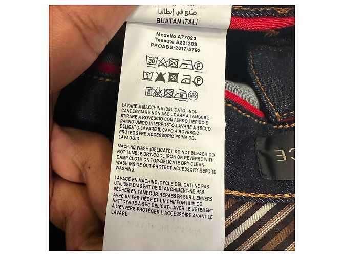 Jeans Versace Taylor-Fit in cotone nero - vista 16