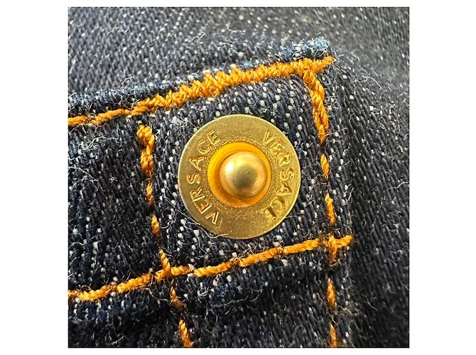 Jeans Versace Taylor-Fit in cotone nero - vista 4