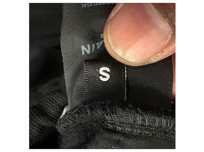 Pantaloni jogger Balmain in cotone nero con logo ricamato - vista 12