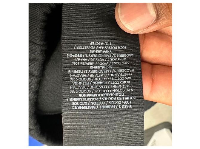 Pantaloni jogger Balmain in cotone nero con logo ricamato - vista 14