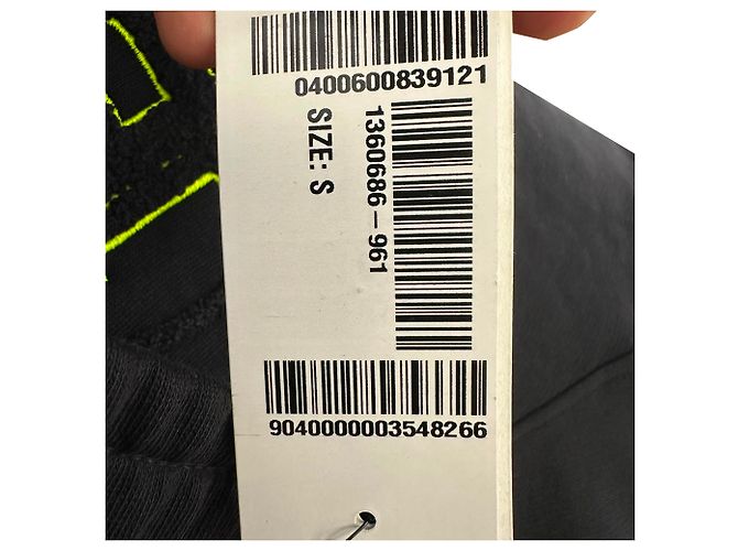 Pantaloni jogger Balmain in cotone nero con logo ricamato - vista 9
