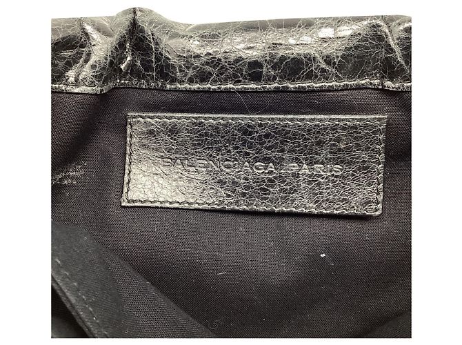 Borsa a busta Balenciaga Giant 21 Envelope in pelle nera Nero - vista 7