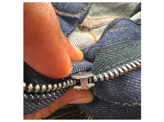 Jeans Versace Tailor-Fit in cotone blu navy - vista 13