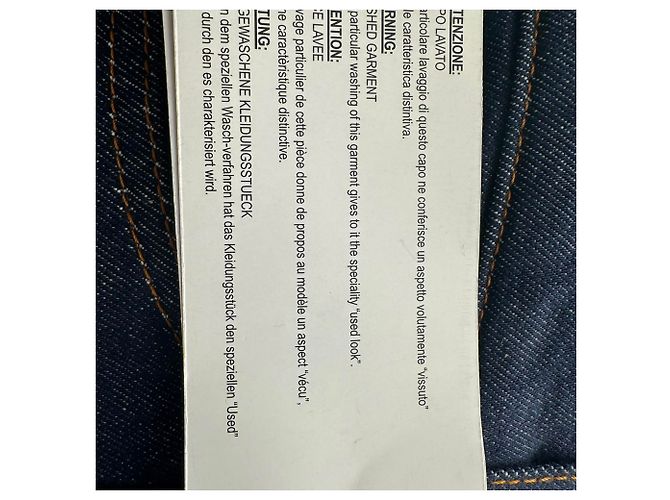 Jeans Versace Tailor-Fit in cotone blu navy - vista 20