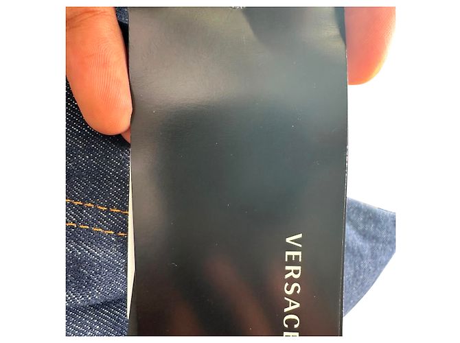 Jeans Versace Tailor-Fit in cotone blu navy - vista 22
