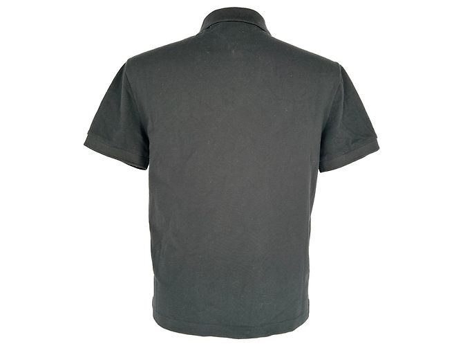 Polo a maniche corte Bottega Veneta in cotone nero - vista 3