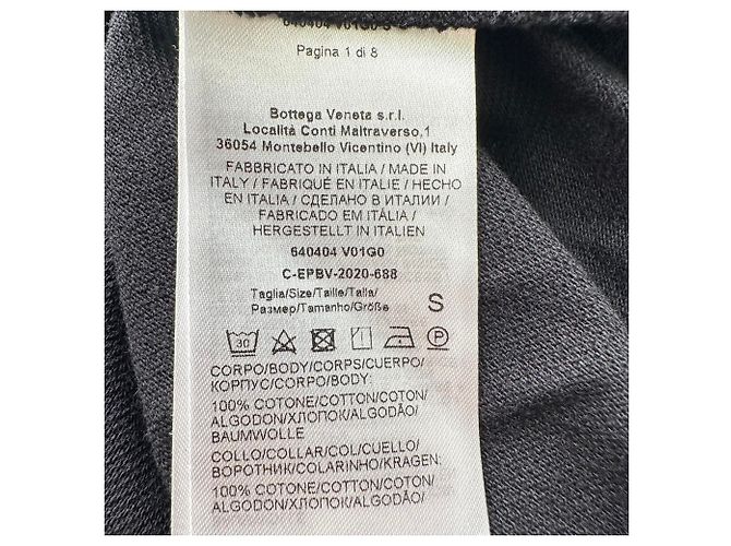 Polo a maniche corte Bottega Veneta in cotone nero - vista 5