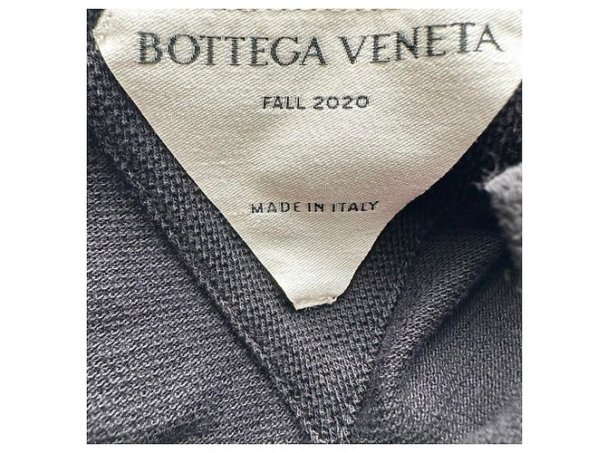 Polo a maniche corte Bottega Veneta in cotone nero - vista 7