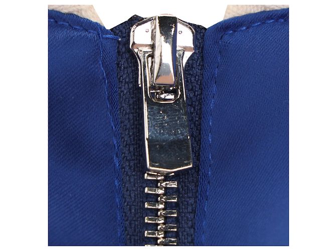 Maje Bacary bestickte Bomberjacke aus blauem Polyester - Ansicht 9