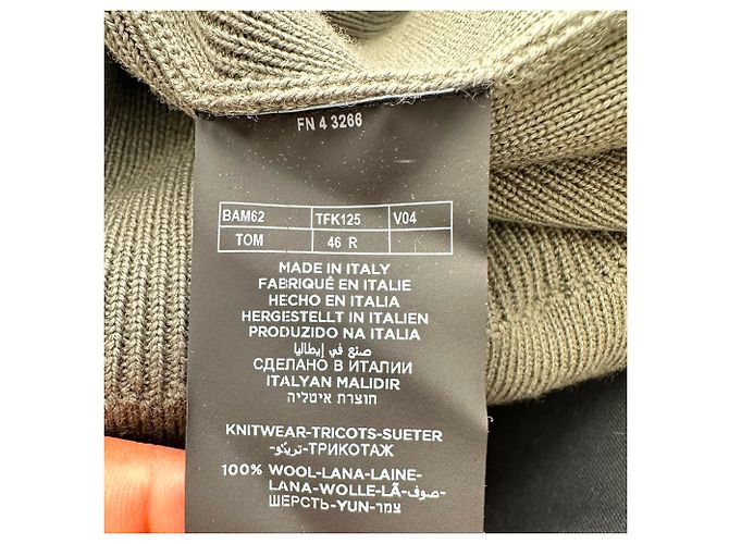 Tom Ford Half-Zip Knitted Sweater in Grey Wool - view 12