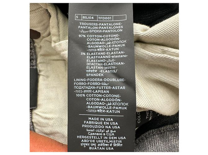 Jeans Slim-Fit Tom Ford in cotone grigio - vista 10