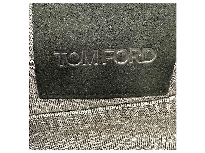 Jeans Slim-Fit Tom Ford in cotone grigio - vista 13