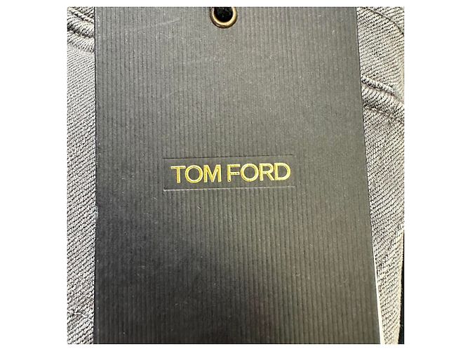 Jeans Slim-Fit Tom Ford in cotone grigio - vista 14