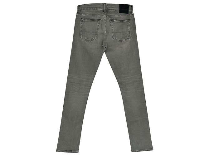 Jeans Slim-Fit Tom Ford in cotone grigio - vista 2