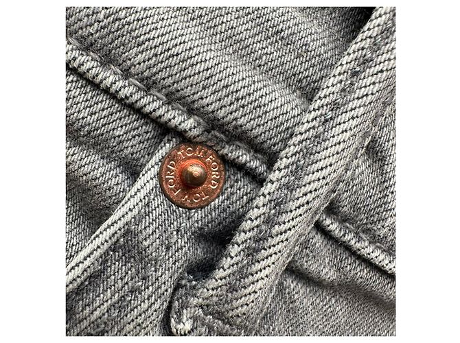 Jeans Slim-Fit Tom Ford in cotone grigio - vista 4