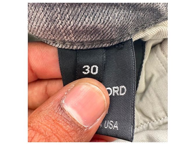 Jeans Slim-Fit Tom Ford in cotone grigio - vista 8