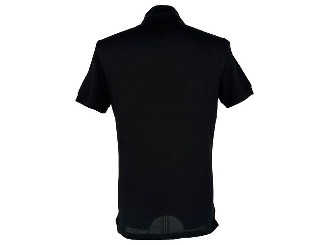 Polo Givenchy con nastro logo in cotone nero - vista 3