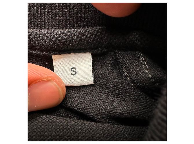 Polo Givenchy con nastro logo in cotone nero - vista 8