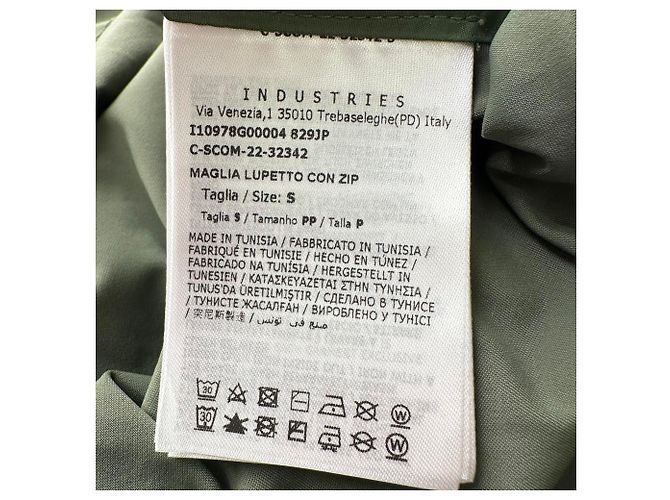 Moncler Grenoble Half-Zip Pullover aus Olive Nylon Grün Olivgrün - Ansicht 13