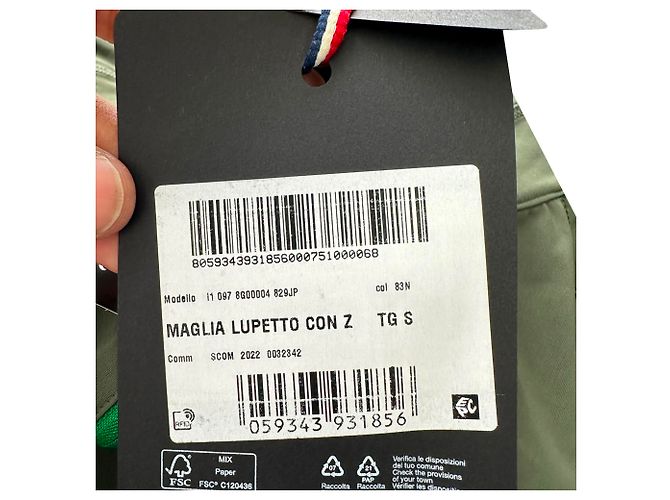 Moncler Grenoble Half-Zip Pullover aus Olive Nylon Grün Olivgrün - Ansicht 18