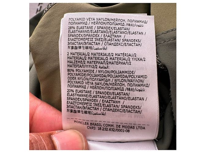 Moncler Grenoble Half-Zip Pullover aus Olive Nylon Grün Olivgrün - Ansicht 9