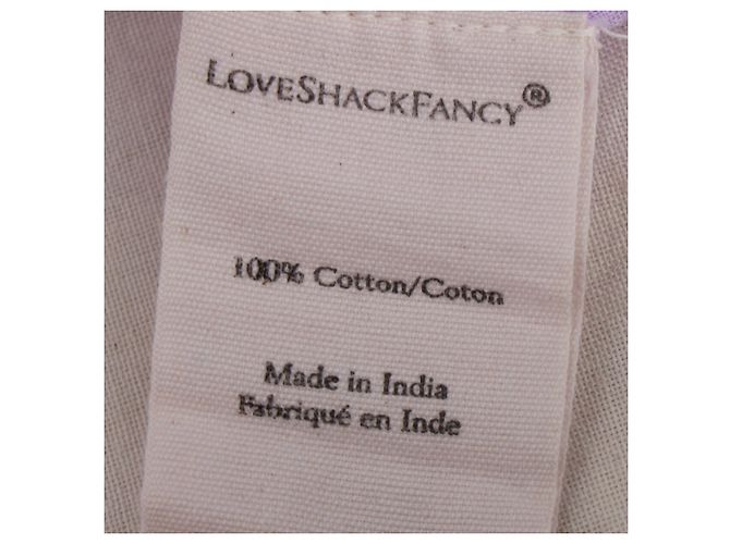 Loveshackfancy Ronda bestickte Bluse aus lila Baumwolle - Ansicht 5