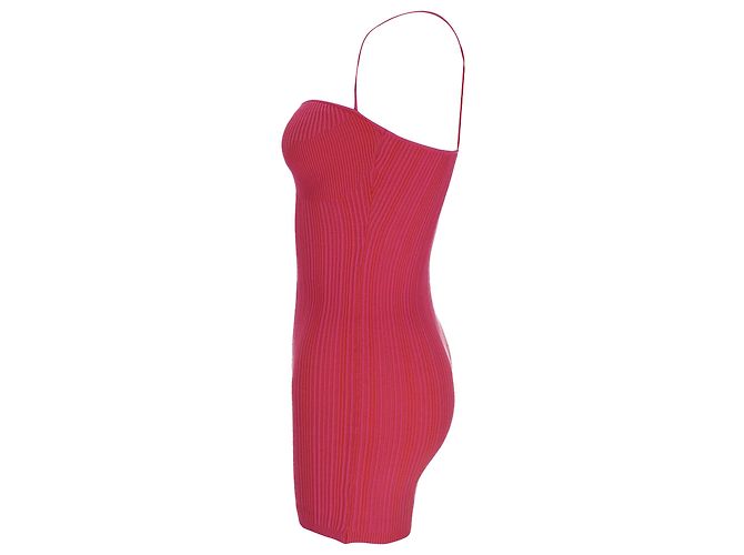 Mono sin mangas de punto acanalado Jacquemus en viscosa rosa - vista 2