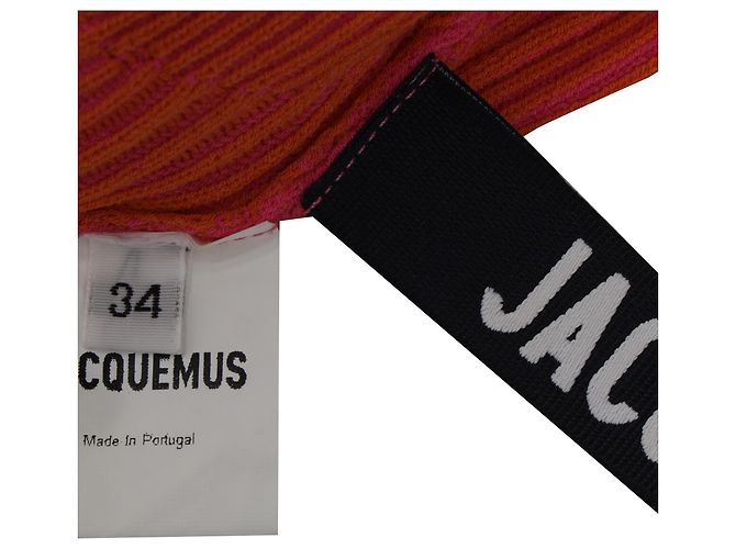 Mono sin mangas de punto acanalado Jacquemus en viscosa rosa - vista 4