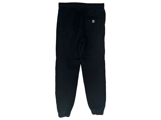 Pantalon de jogging Givenchy à imprimé logo en coton noir - vue 2