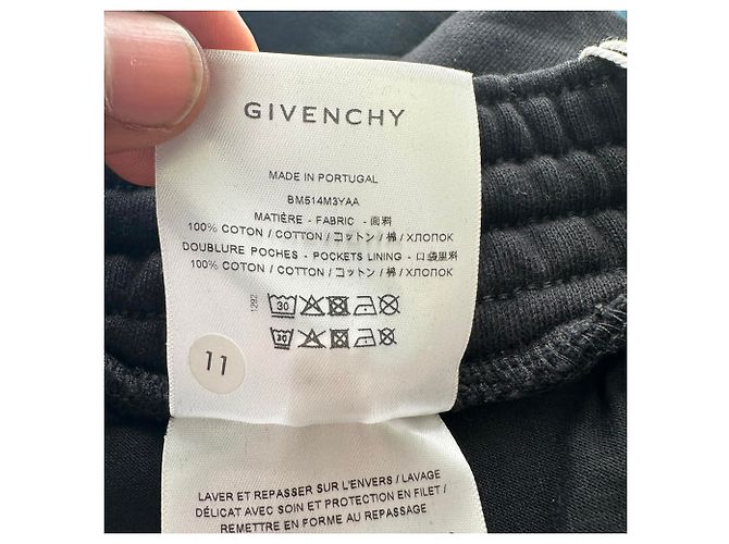 Pantalon de jogging Givenchy à imprimé logo en coton noir - vue 4