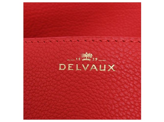 Borsa a tracolla Delvaux Mini Le Mutin Saddle in pelle rossa Rosso - vista 10