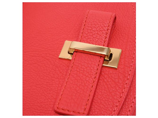 Borsa a tracolla Delvaux Mini Le Mutin Saddle in pelle rossa Rosso - vista 20