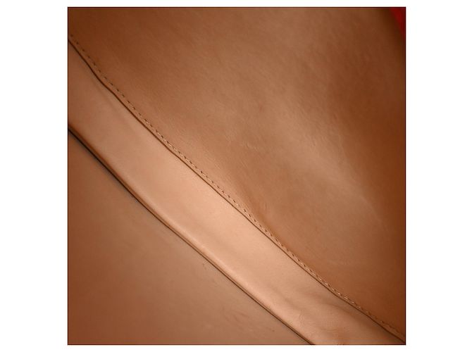 Borsa a tracolla Delvaux Mini Le Mutin Saddle in pelle rossa Rosso - vista 5