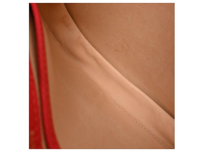 Borsa a tracolla Delvaux Mini Le Mutin Saddle in pelle rossa Rosso - vista 6