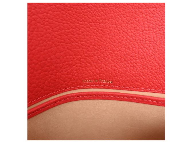 Borsa a tracolla Delvaux Mini Le Mutin Saddle in pelle rossa Rosso - vista 9