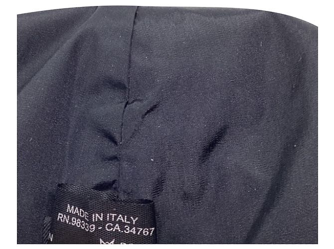 Prada Beanie aus schwarzem Nylon mit Wolle-Akzenten - Ansicht 6
