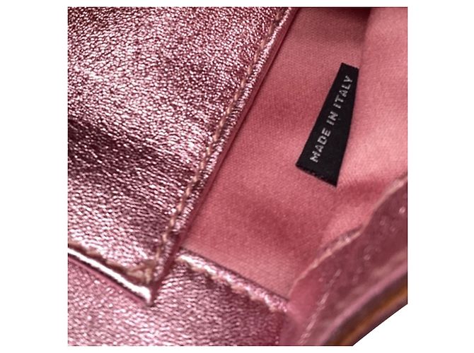Miu Miu Small Cleo Sequined Shoulder Bag in Pink Leather - view 9